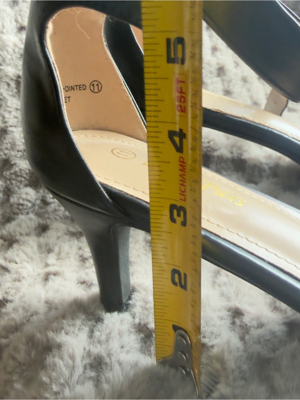 Dream Pairs Black Women's Slingback Heels - Picture 3 of 6